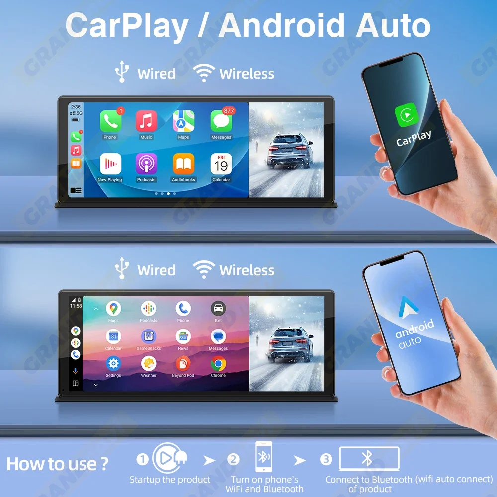 11.3 inch Car Radio Wireless Carplay Android Auto Multimedia Video