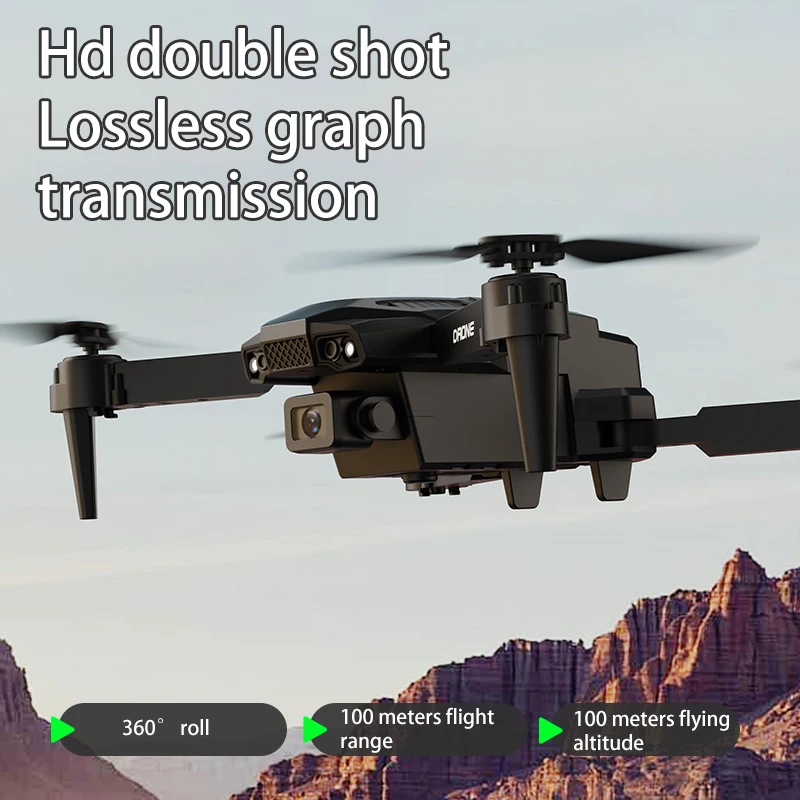 New H4 Mini Drone 4K Wifi Fpv Wide Angle Hd Dual Camera Height Hold Rc Foldable Quadcopter Helicopter Toys for Kids Adult Gifts