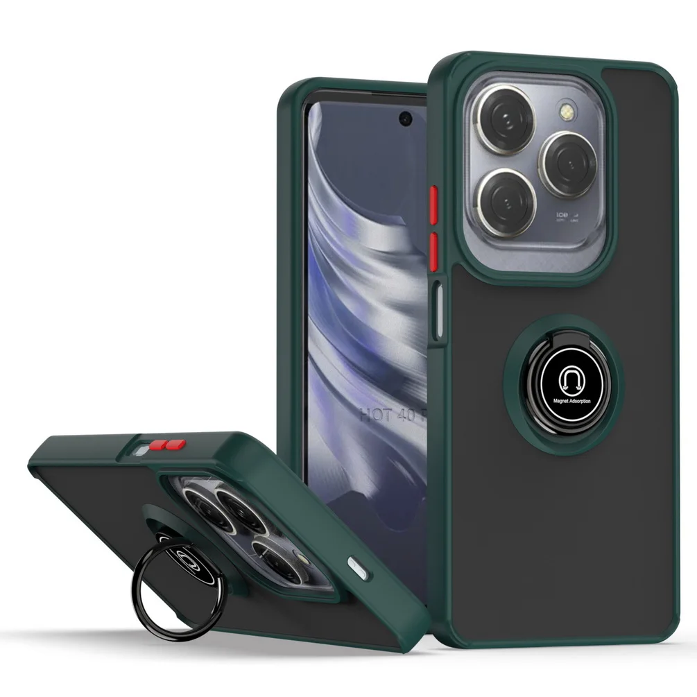 Universal Rotatable Phone Case with Car Holder Finger Ring and Bracket