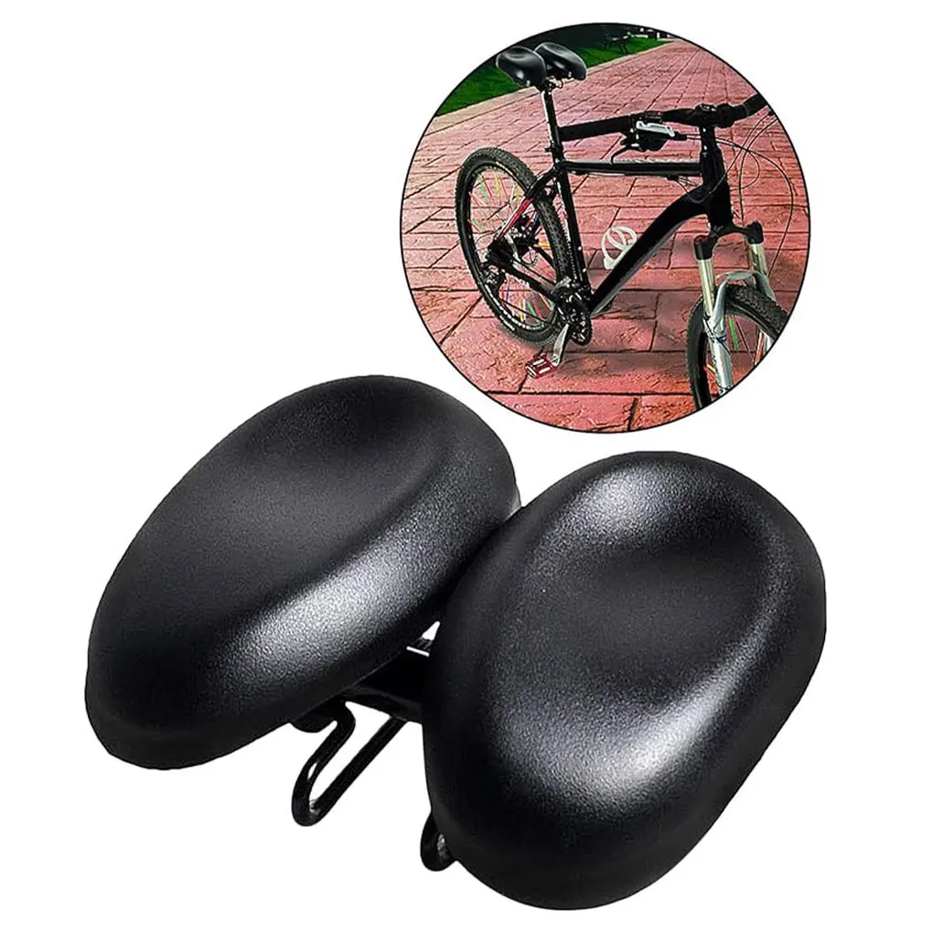 

Двухместное велосипедное седло с регулировкой для плавных и удобных поездок, мягкое и удобное