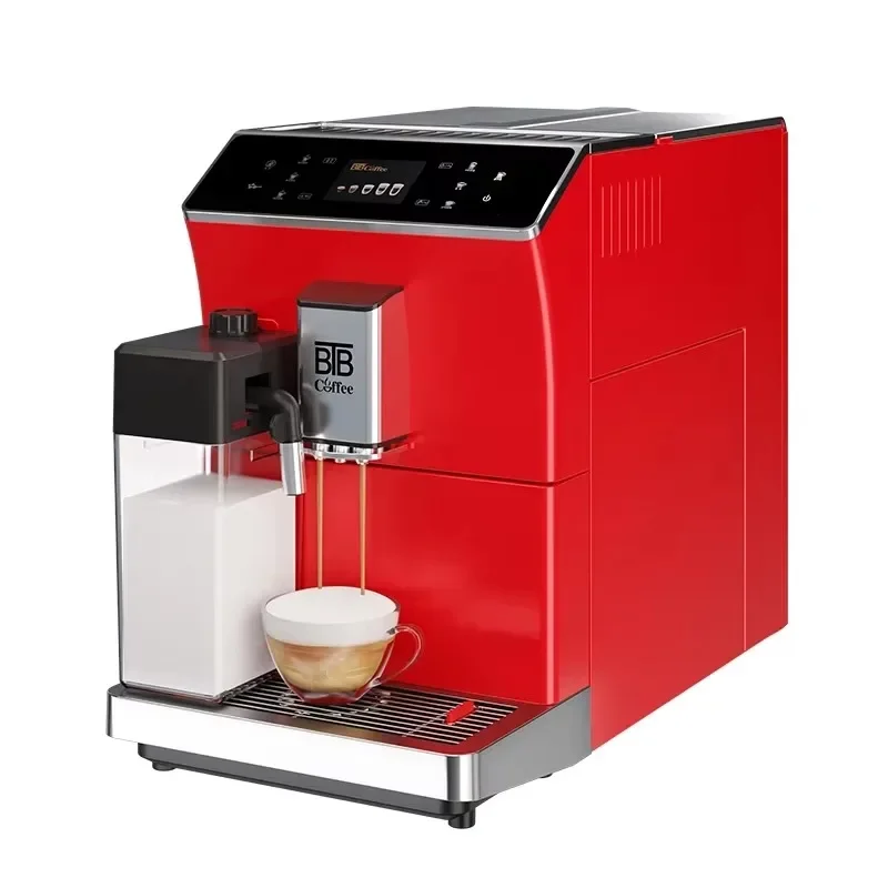 19Bar Ulka Pump Electric Milk Frother Milk Box One Touch Bean To Cup Cappuccino Latte Home Office Use Automatic Coffee Machine 2