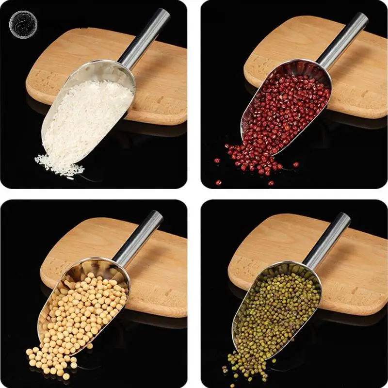Stainless Steel Sweet Candy Ice Scraper Buffet Bar Food Measuring Scoop Shovel ice cube scoop,ice shovel scoop,ice cream scoop