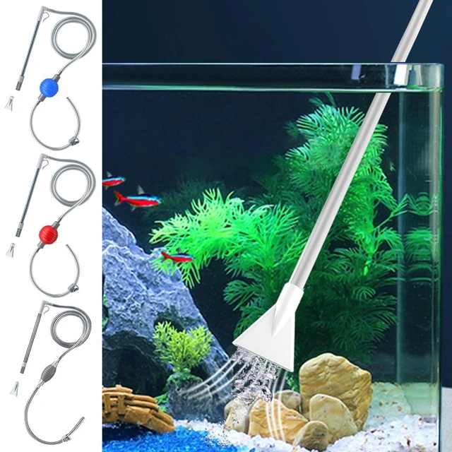 Aquarium Manual Cleaner Tool Siphon Gravel Suction - Aquarium Siphon Fish  Tank - Aliexpress