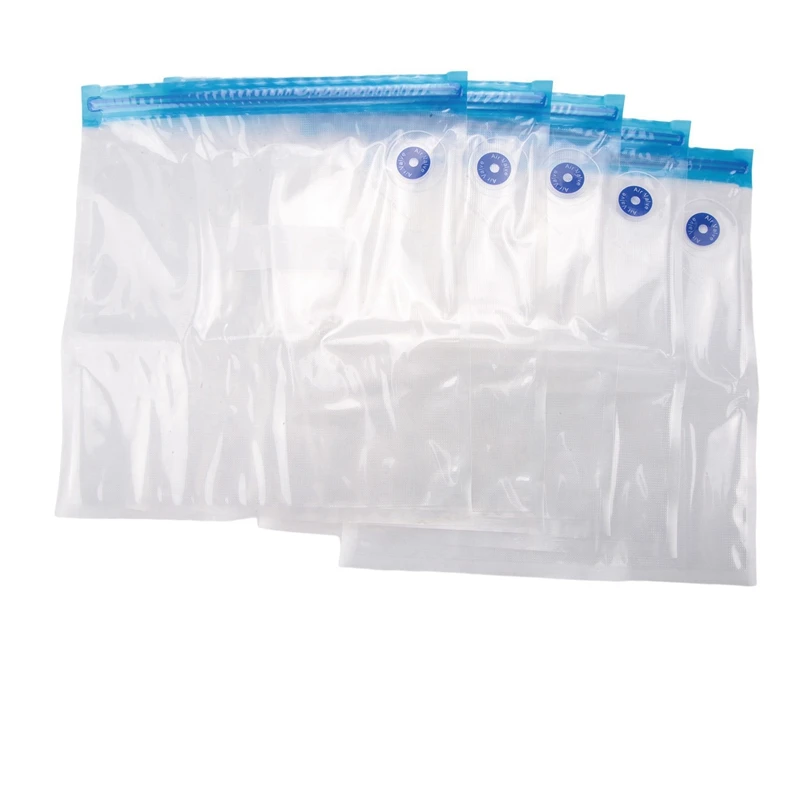 

Reusable Vacuum Food Storage Zipper Bags Set