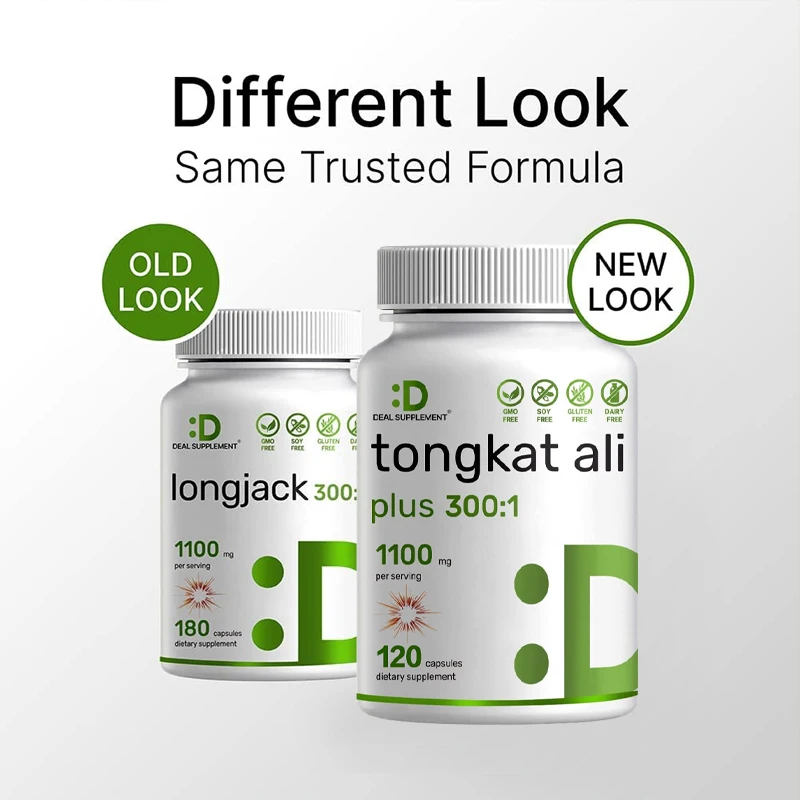 

Tongkat Ali Extract 300:1 Capsule (1100mg) Goat Weed Extract To Help Support Exercise Endurance and Muscle Mass