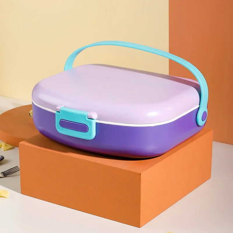 Portable 1300ML Divides Lunch Box Reusable Creative Outdoor Picnic Box BPA-Free 4 Compartment Food Container Student Children LI