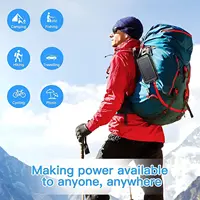 Banque d'énergie solaire étanche grande capacité Powerbank charge rapide batterie externe avec SOS pour IPhone Samsung Xiaomi 2