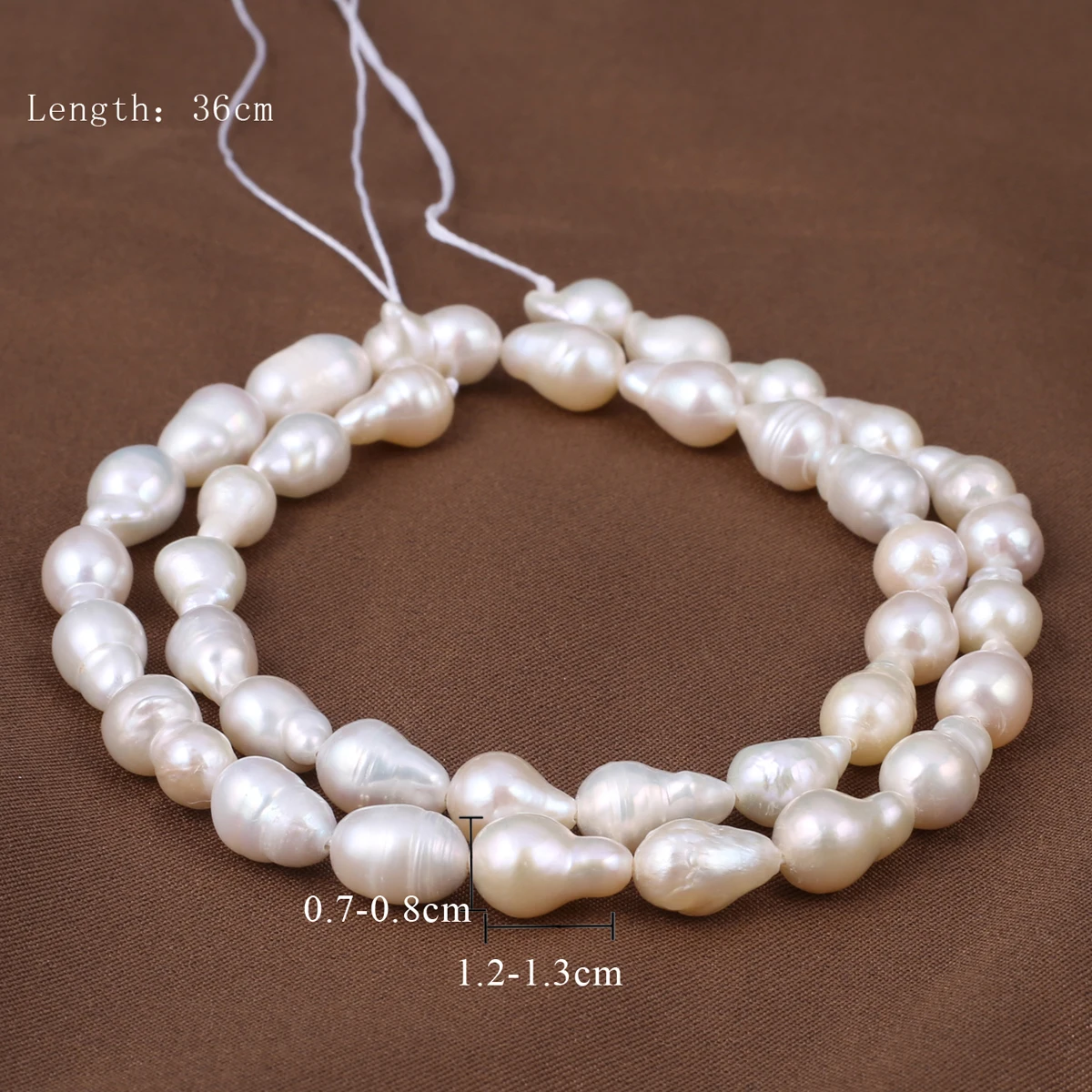 

New Cultured Baroque Freshwater Pearl Beads White Irregular Tail Beads for Jewelry Making Bracelet Earrings Accessories 36cm