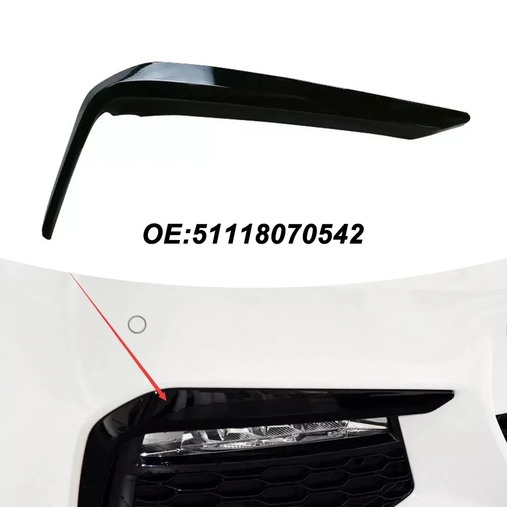 Front Bumper Fog Light Eyelid Cover Trim for BMW 5-Series G30 G31 for M-Sport 16-20 51118070541-Left 51118070542-Right car bumper accessories car fog light cover