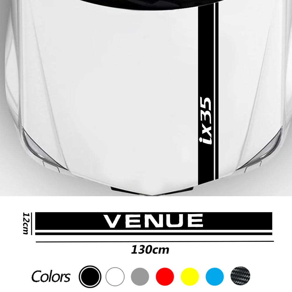 Car Hood Stickers for Hyundai ELANTRA I30 Ix35 SANTAFE SOLARIS SONATA