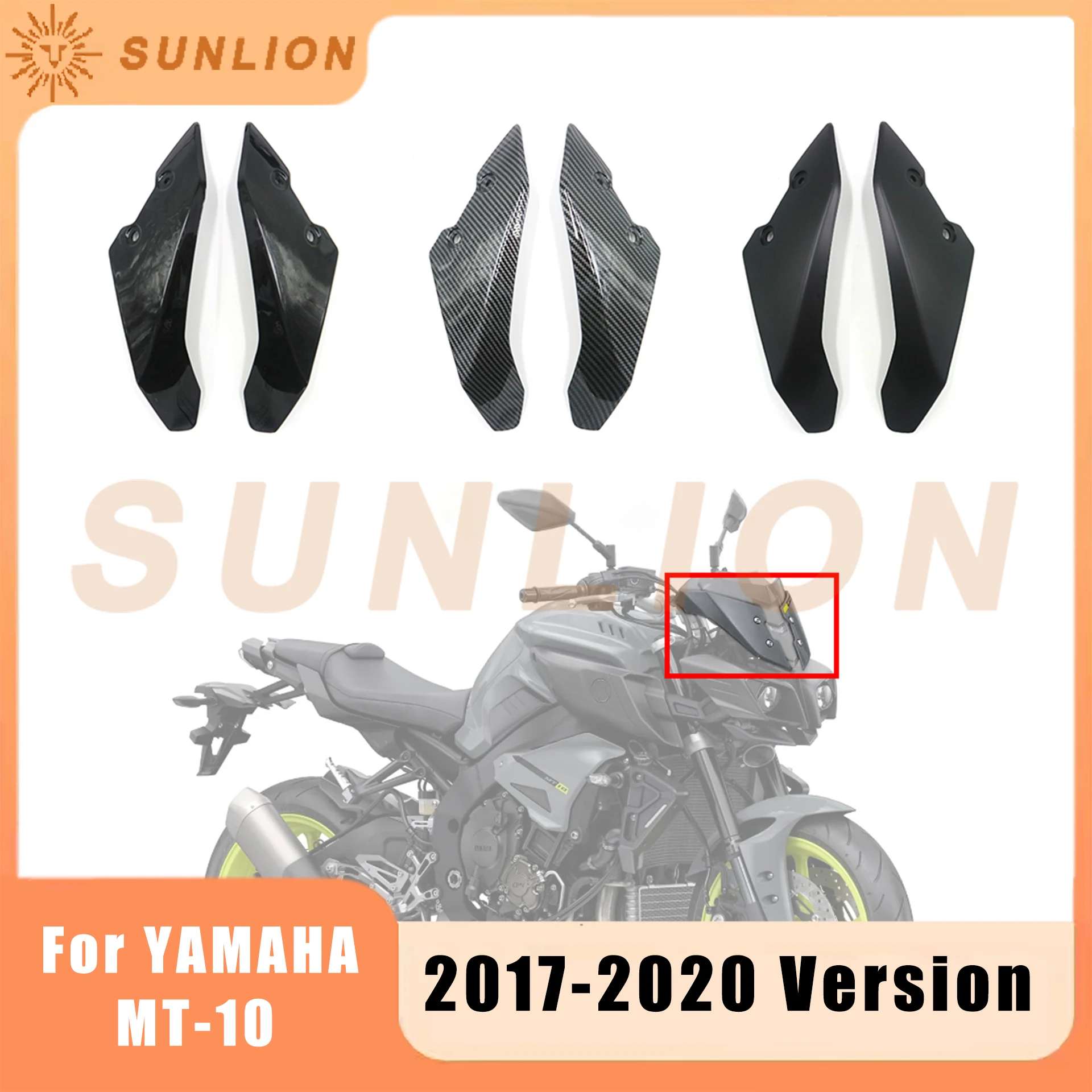 Motorcycle Fairing Speedometer Side Panel Headlight Upper SIde Cover For YAMAHA MT-10 MT10 -