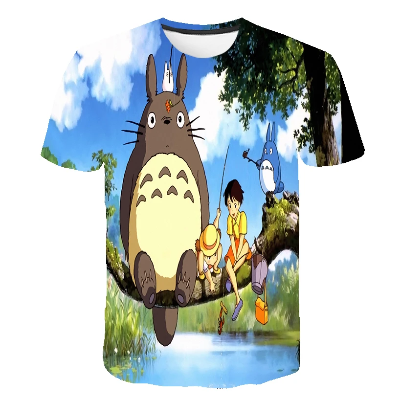 

2023 Summer 3D Printing Children's T-shirt Cute Chinchilla Picture Fashion Casual T-shirt 4-14 Years old Children's Clothing