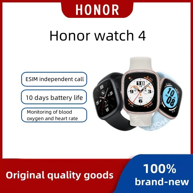 Honor Watch 4 with eSIM gets up to 10 days of battery life