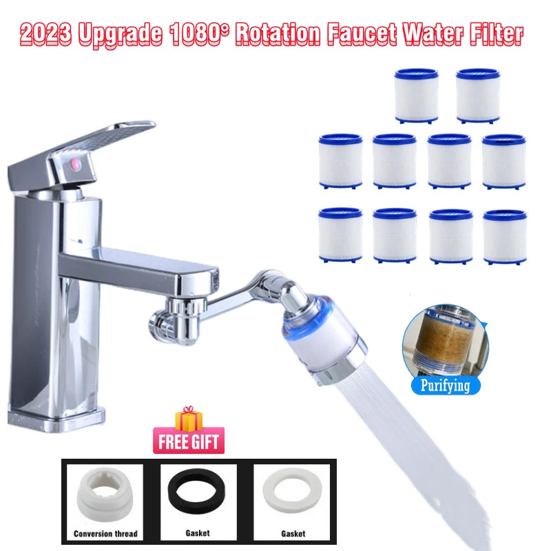 New 1080° Rotation Faucet Water Filter Remove Chlorine Heavy Metals