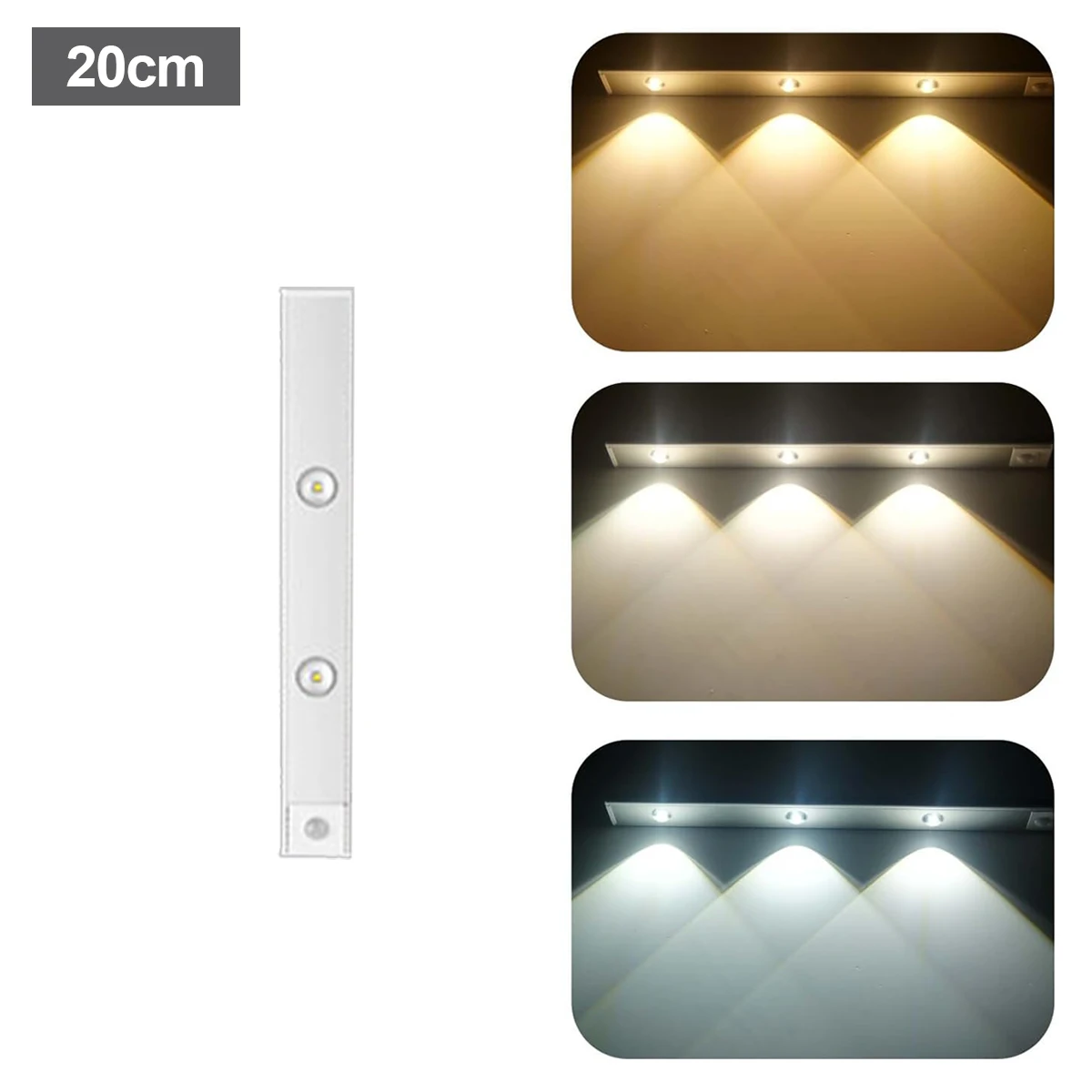 ตัวเลือกสินค้า เซนเซอร์ตรวจจับการเคลื่อนไหว LED 3 สี ประหยัดพลังงาน