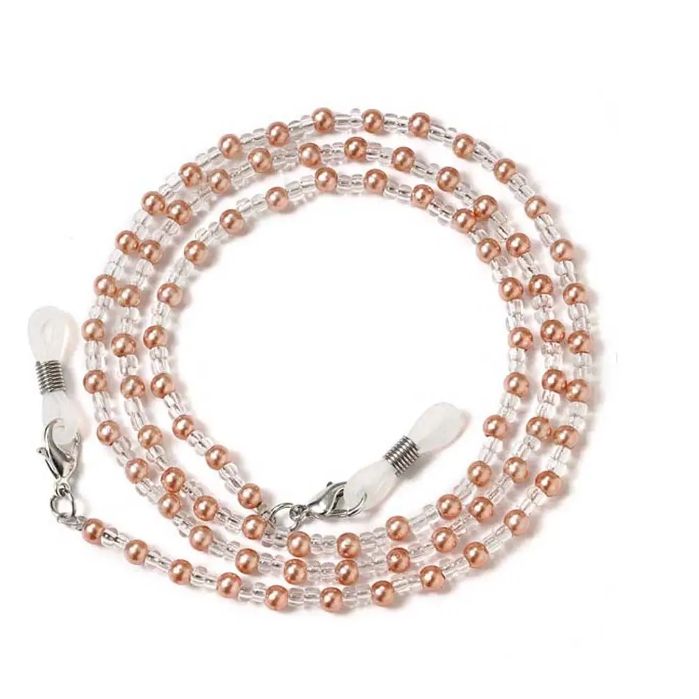Women Pearl Beaded Mask Lanyard Eeyglasses Rope Sunglasses Chains Glasses Chains Beads Glasses Chain Mask Chains Spectacle Cord - 5