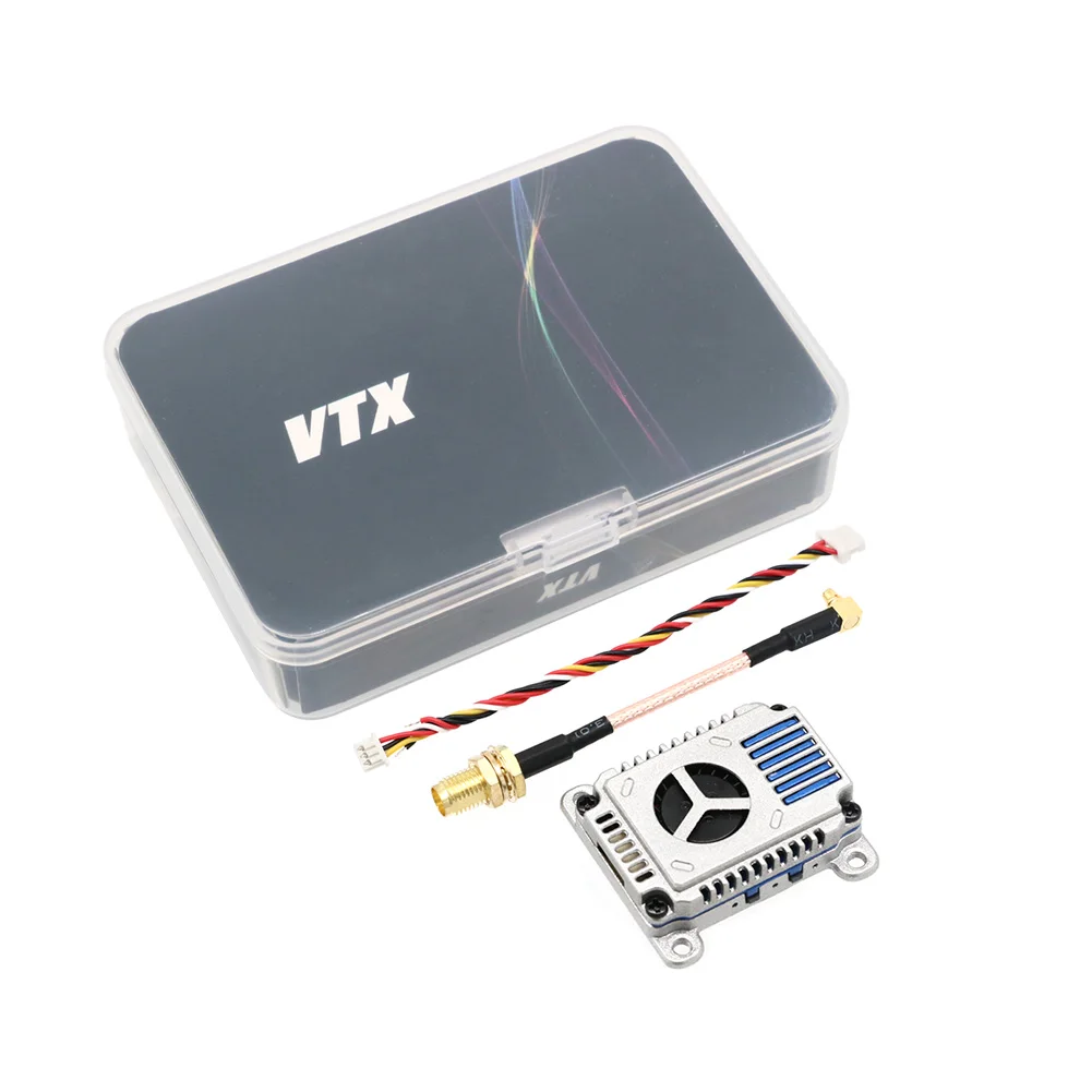 LST 3.3Ghz 3W 16CH Long Range Vtx / Vrx Audio Video Transmitter/Receiver With Cooling Fan For 7-13inch FPV Traversing Drone fpv transmitter receiver fpv accessories