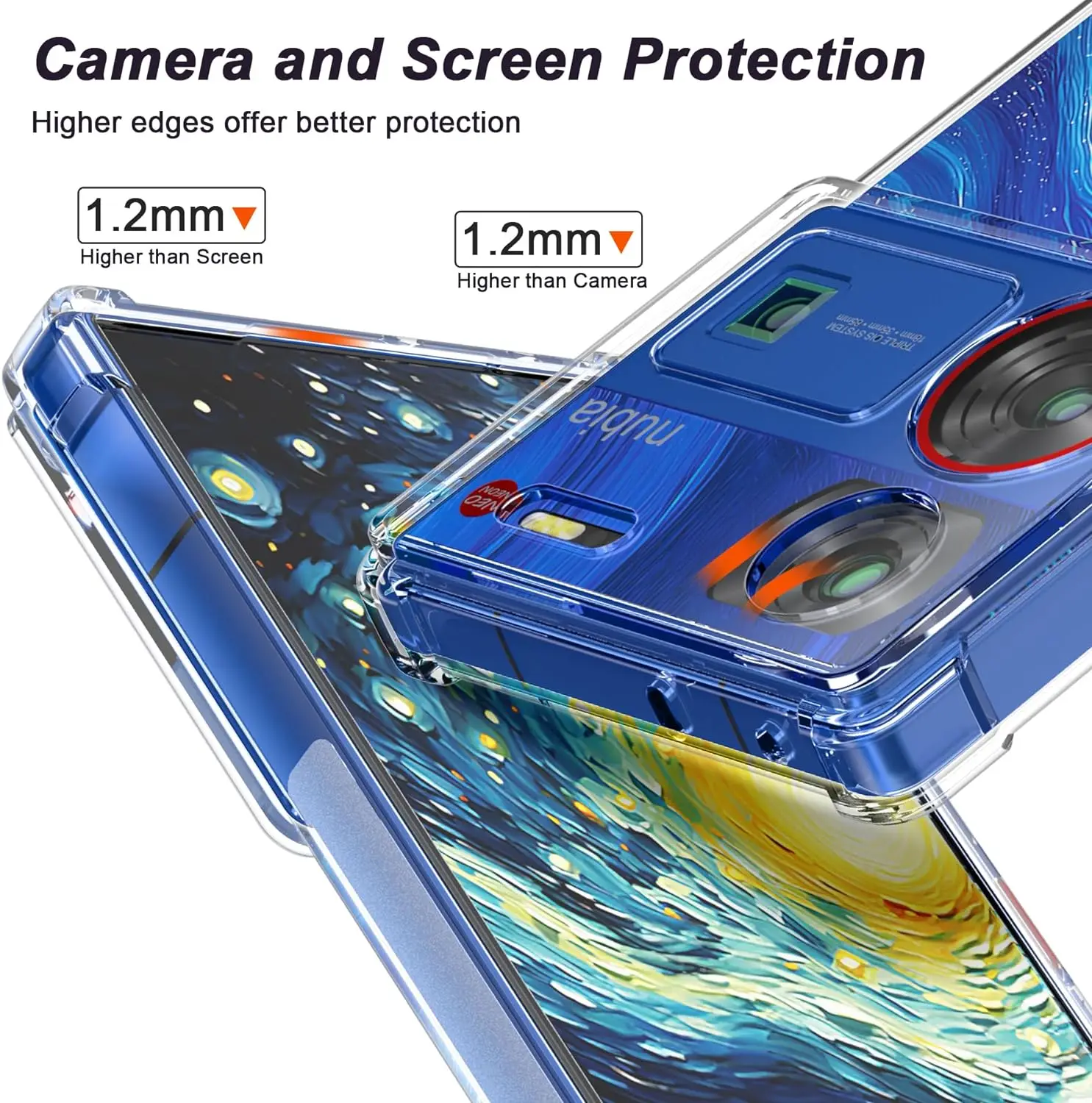 충격 방지 소프트 TPU 후면 커버 케이스, 강화 코너, ZTE nubia Z60 Ultra Z60 Ultra