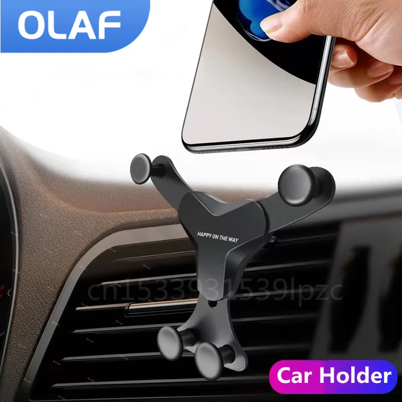 Gravity Car Phone Holder Air Vent Clip Mount Supporto Per Cellulare In Auto Per Iphone 14 Xiaomi Samsung Huawei Cell Car Holder