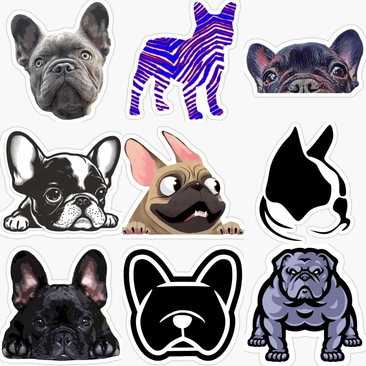 autocollants-cr-atifs-mignons-de-bouledogue-fran-ais-vinyle-pare-chocs