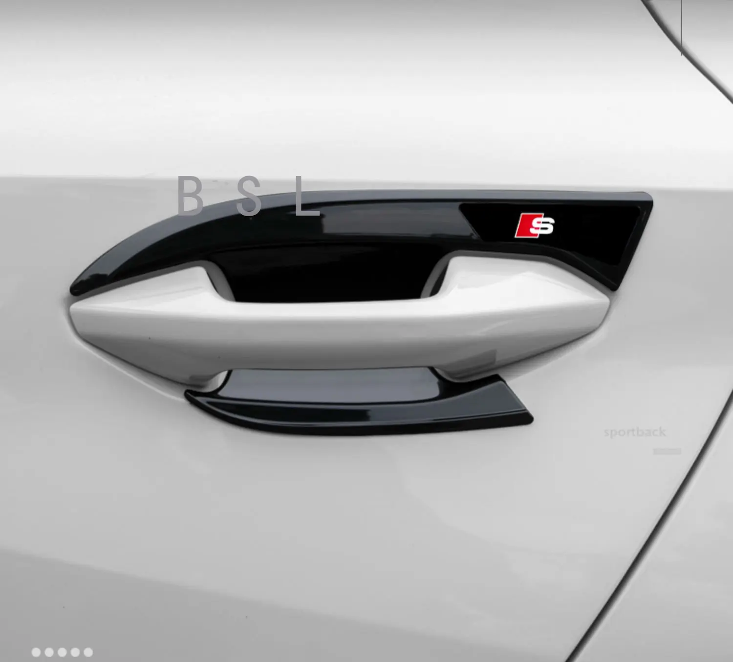 

Для Audi A3 8Y 2022 2021 2020 Sportback Limousine новый узор из углеродного волокна крышка автомобильной двери чаши отделка наклейка
