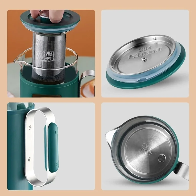 Health Pot Multifunction Electric Kettle With Temperature Control Water Boiler 600ml Mini Electric Kettle Smart Portable Tea Pot 6