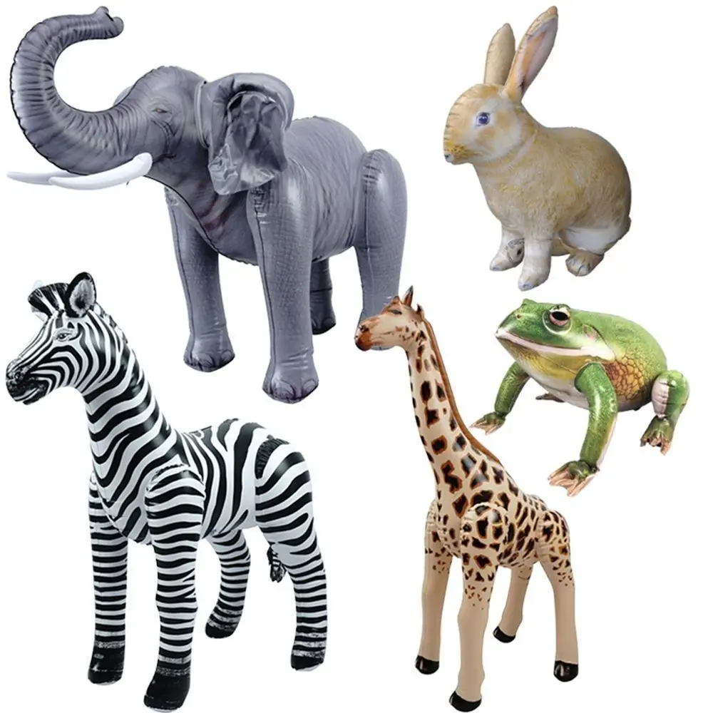 

Giant Simulation Wild Animals Inflatable Balloon Model Frog Tiger Cow Horse Elephant Giraffe Zebra Rabbit Balloons for Kids