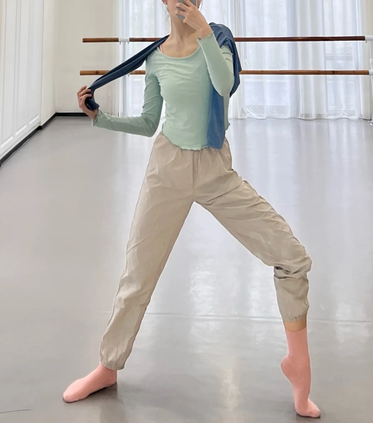 Ballet Dance Pants Gymnastics Outdoor Dancing Pant Loose Sweatpants Lightweight Quick Drying Warm Up Pants