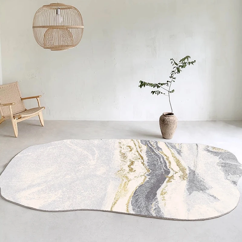 Carpet for Living Room Irregular Shape Large Area Bedroom Fluffy Rug Home Decoration Modern Abstract Cloakroom Mats ковер 러그