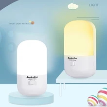 

Creative energy-saving 3W night light plug-in with switch LED feeding socket bedroom wake up bedside light
