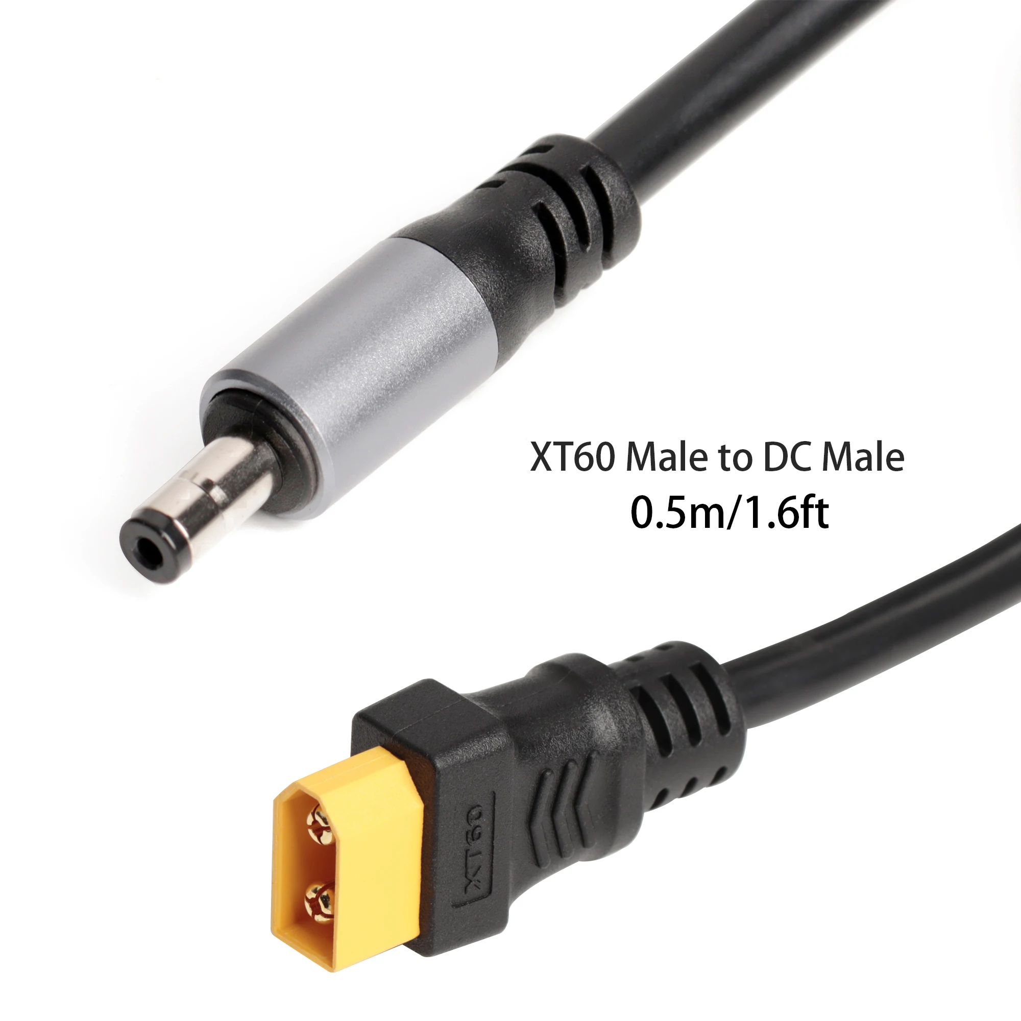 XT60 Dişi/Erkek Konnektör DC5521 Erkek Adaptör Güç Kablosu 16AWG GÜNEŞ PANELI Bağlantısı Ev Araba Aküsü Şarj Adaptörü