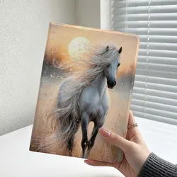 White Horse Running Beach Soft Tablet Case Cover for Galaxy Tab S11 Ultra (149PBA6103PBT)