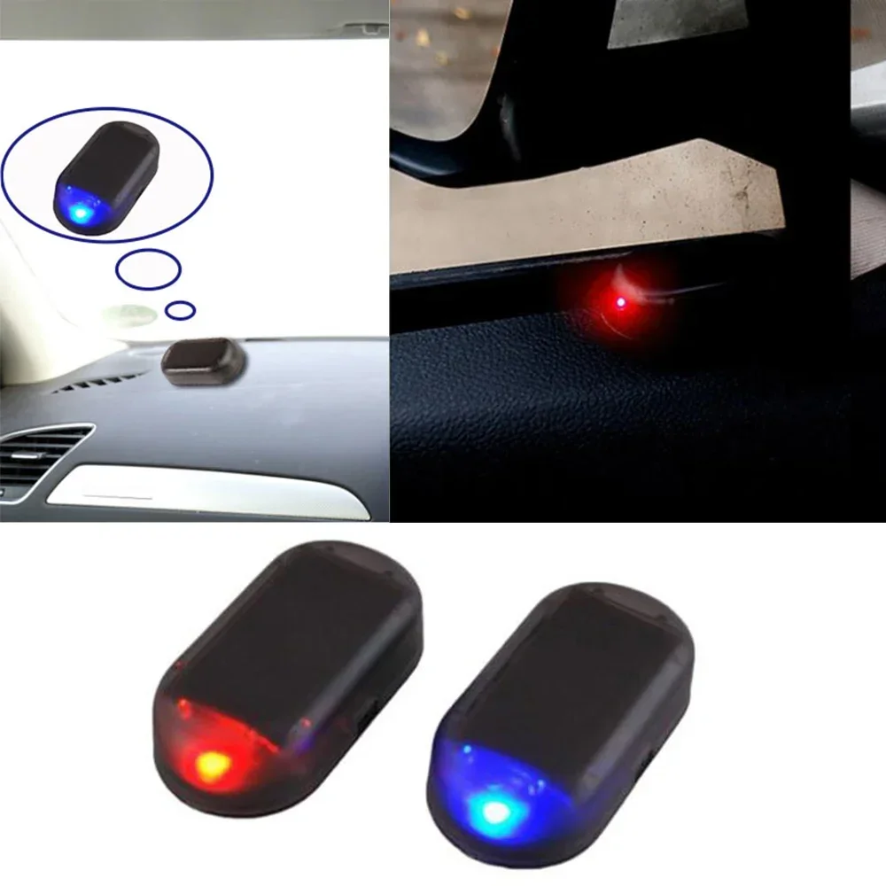 

Car Fake Security Light Solar Power Simulated Dummy Alarm Wireless Warning Anti-Theft USB Charger LED Flashing Imitation