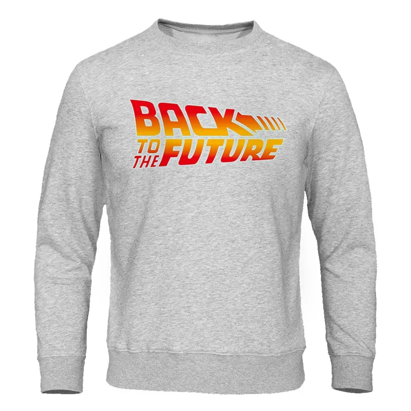 

Back to the Future Funny Movie Printed Sweatshirt Men Fashion Casual Clothing Crewneck Pullover Loose Oversized Sportswears Man