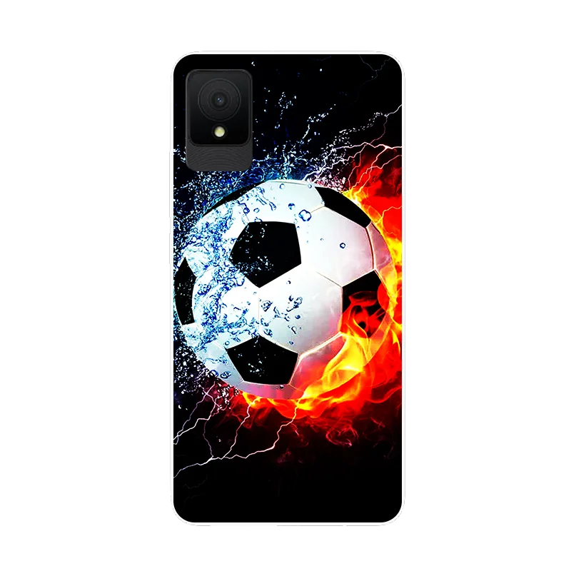 Football Soft Silicone Back Case for TCL K11 - Protective Phone Cover