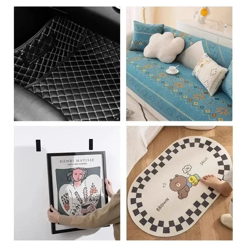 Anti Slip Tape Auto Adhesive Velcros Strap Self-adhesive Fixing Strap Hook-and-loop Fastener Sewing Magic Diy Cable Organizer