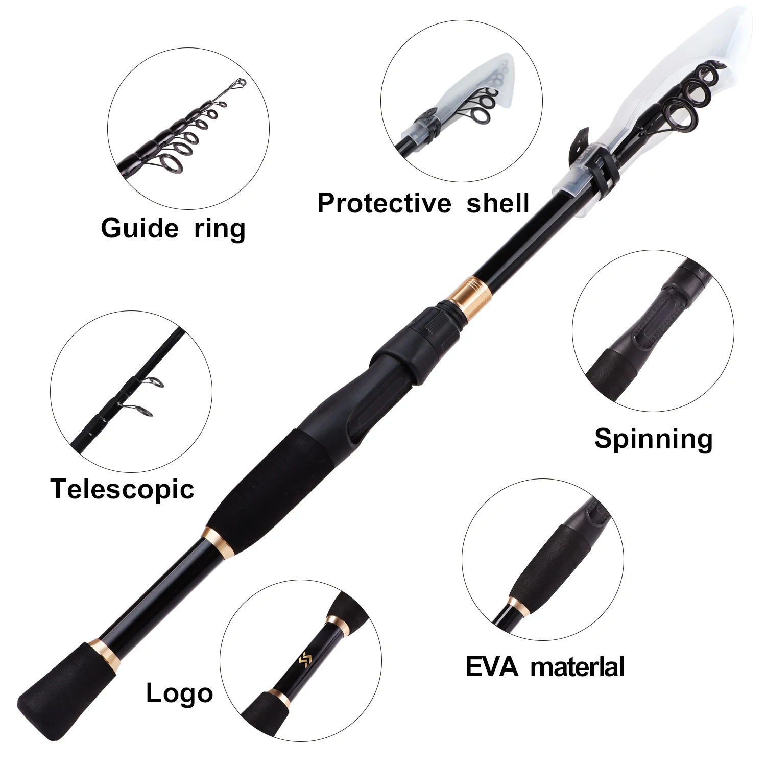 Sougayilang Telescopic Fishing Rod 4