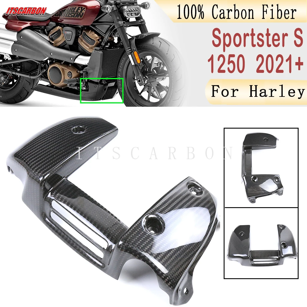 

For Harley Sportster S RH 1250 1250S 2021 2022 2023 Belly Pan Undertray Lower Cover Fairing Kits Motorcycle 100% Carbon FIber
