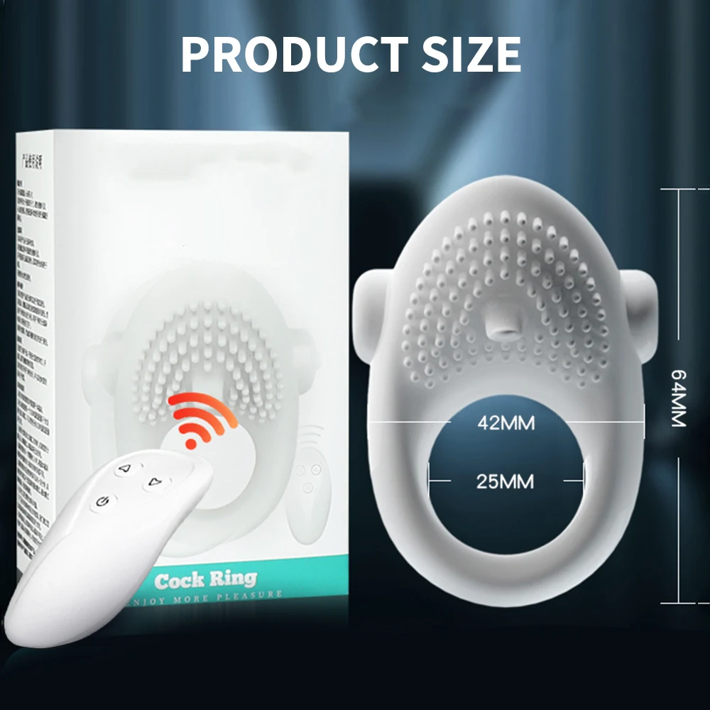 Wireless Remote Control Penis Ring For Men With Delay Function_voghion.com
