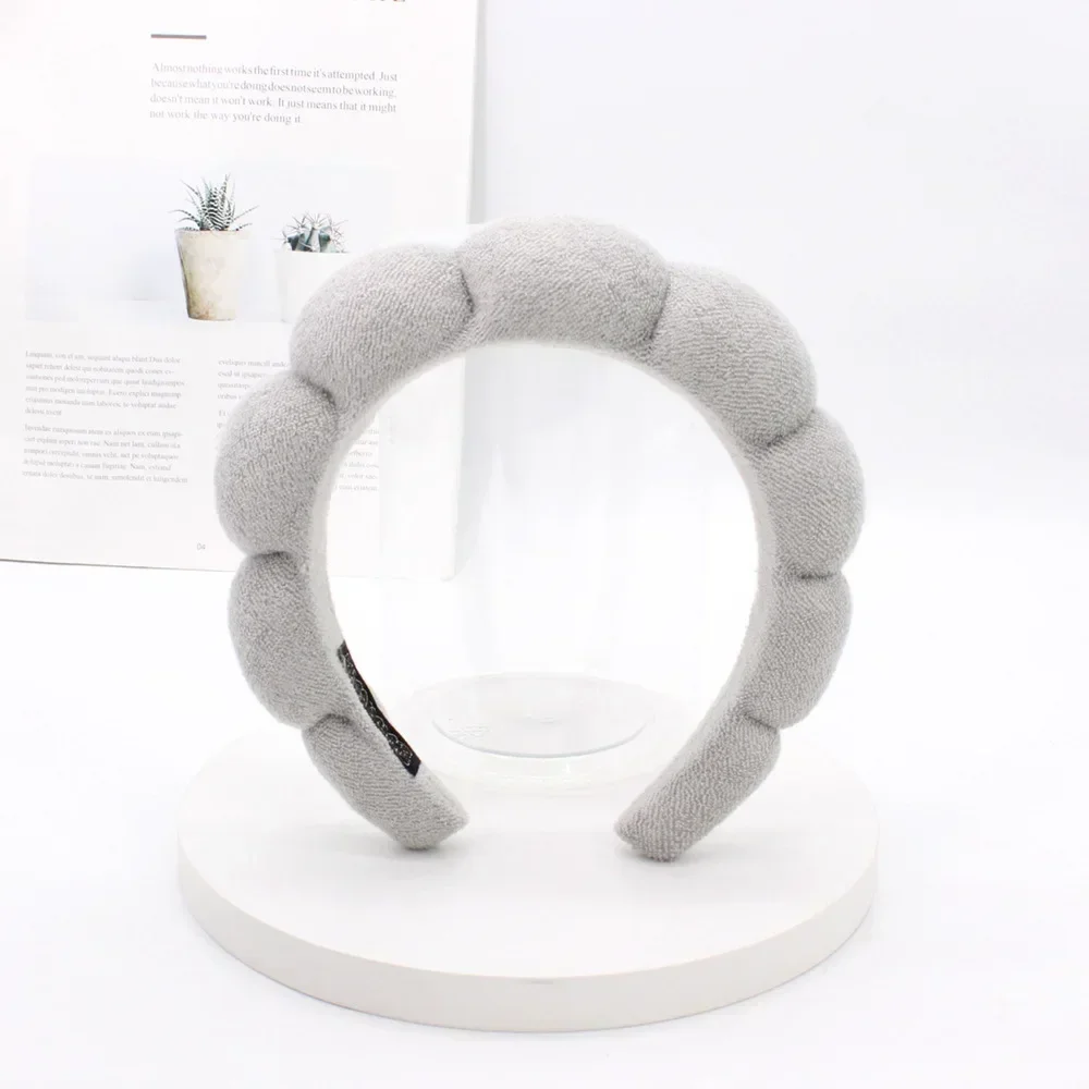 Luxurious Spa Headband for Women – Plush, Ultra-Soft and Versatile Hairband for Skincare, Yoga, and Facial Treatments