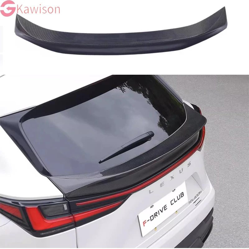 

Car Styling Carbon fiber CAR REAR WING TRUNK LIP Middle SPOILER FOR LEXUS NX NX200 NX200t NX300h 2022 2023 Auto Roof spoiler