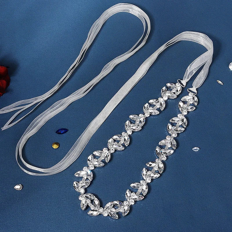 Miallo Fashion Crystal Belts for Women Rhinestone Bridal Wedding Accessories Trendy Prom Dress Belt Party Bridesmaid Gift