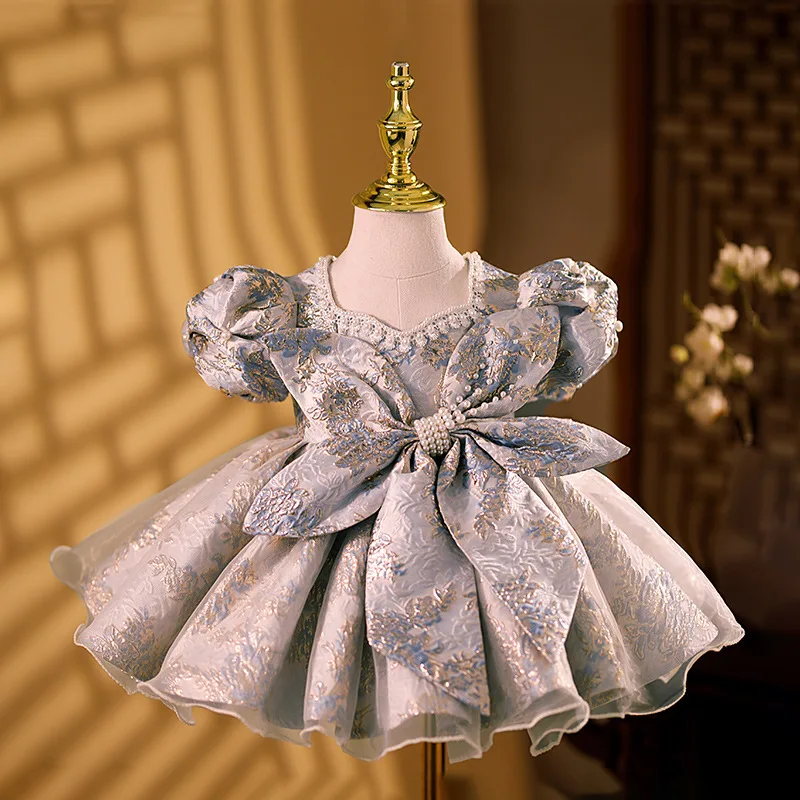 Children's Princess Evening Gown Birthday Baptism Party Flower Girl Dresses  | eBay