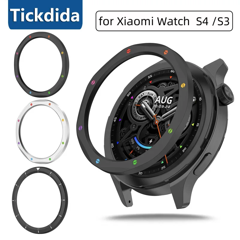 Sleek Metal Bezel Ring Case with Protective Film