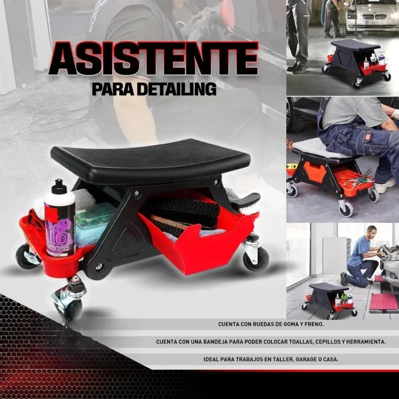 High Quality Automobile Movable Stool Multifunctional Car Washing Polishing Sheet Metal Shaping Construction Stool Tool Stool