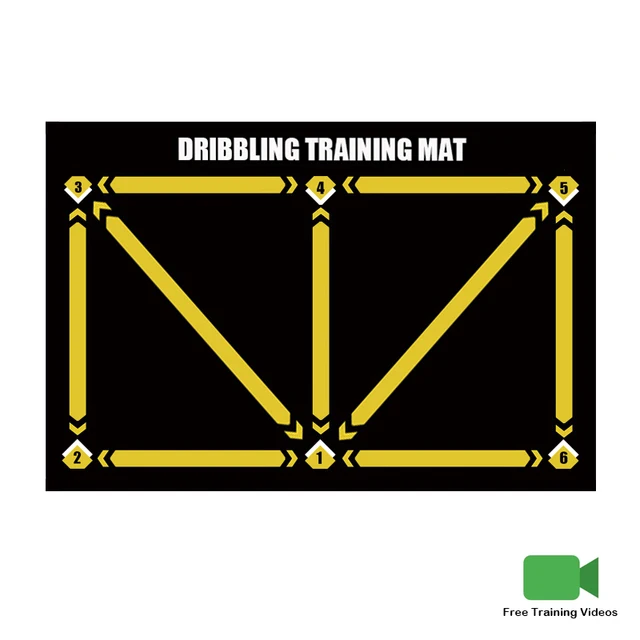 Durable non-slip football training mat Foldable carpet dribbling football training mat children's football indoor equipment 6