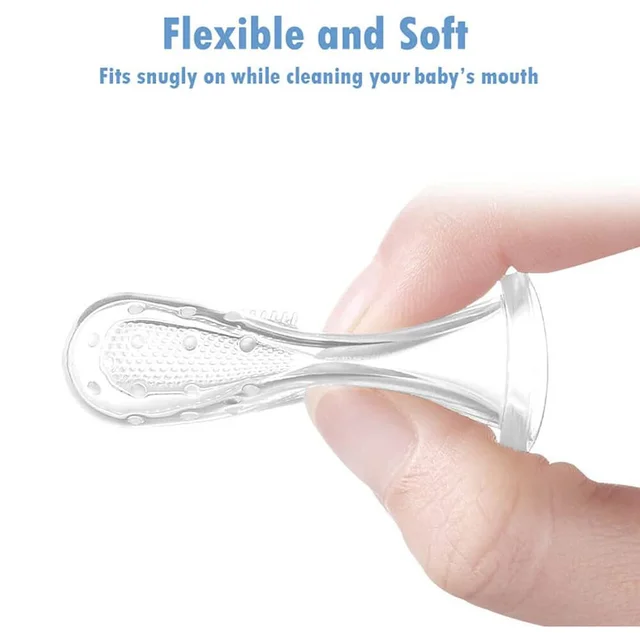 Super Soft Pet Finger Toothbrush Teddy Dog Brush Bad Breath Tartar Teeth Care Tool Dog Cat Cleaning Silicagel Pet Supplies 2