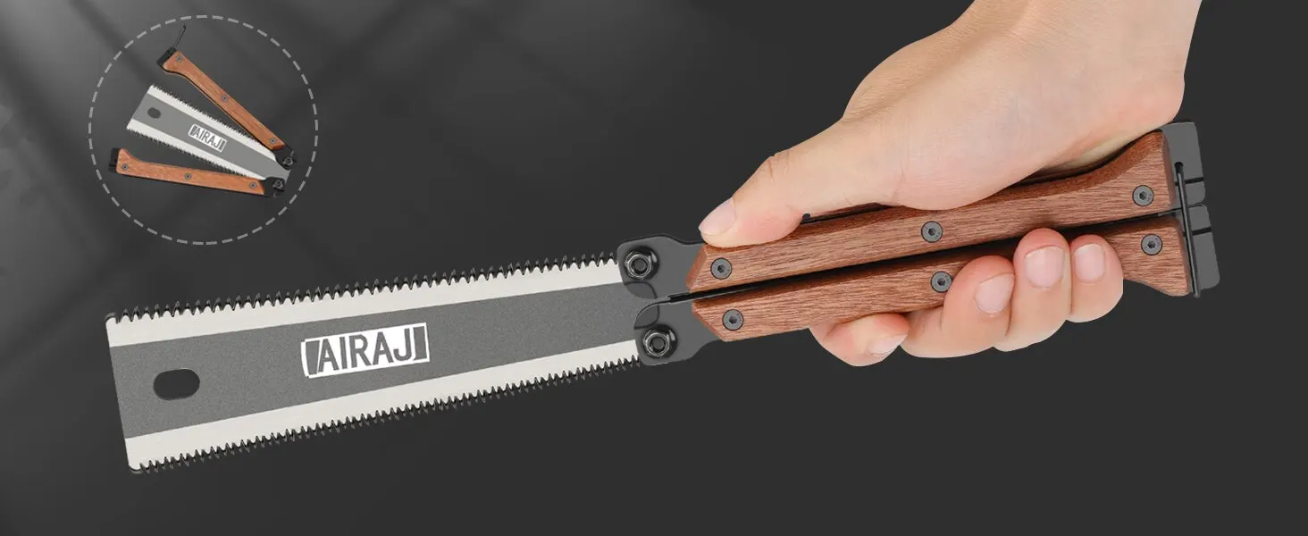 Description Picture 4 of itemAIRAJ Folding Saw SK5 Steel Pocket Garden Saw Japanese Saw, Flush Cut Trim Saw For Woodworking