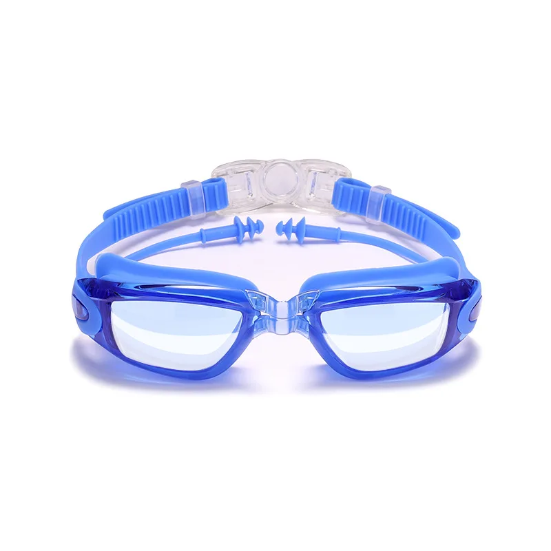 Lunettes de natation anti-buée en silicone galvanisé pour adultes, lunettes de natation, modèles pour hommes et femmes, haute définition, vente en gros