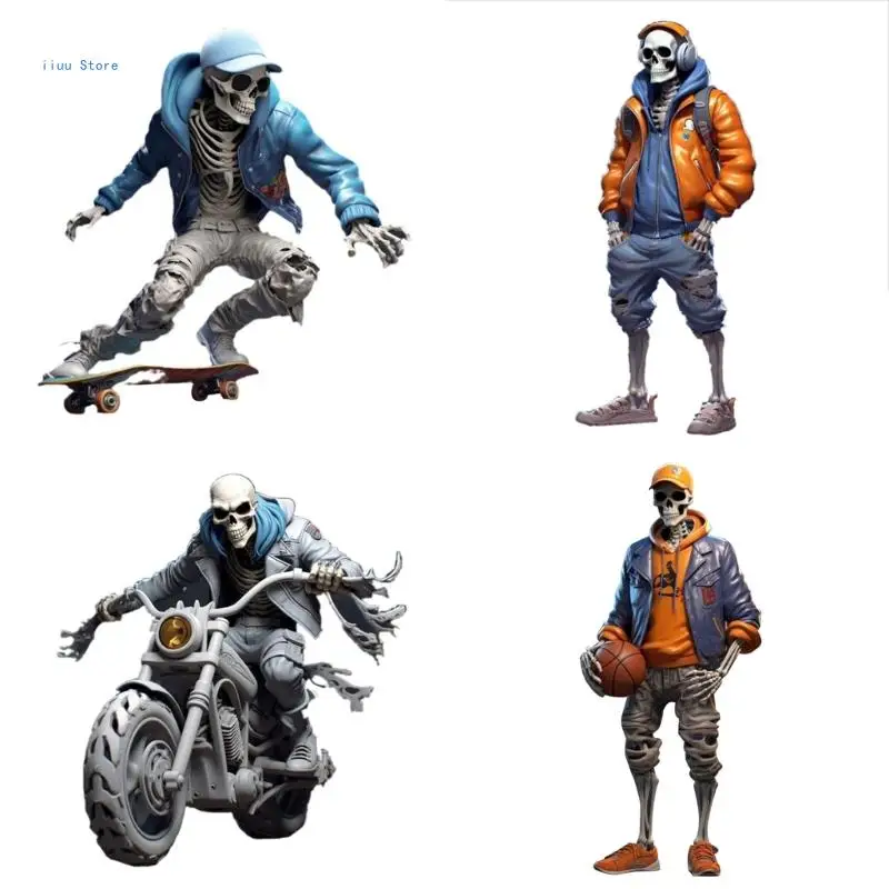 

Уникальная готическая скульптура черепа, украшение на Хэллоуин, коллекционное изделие из смолы